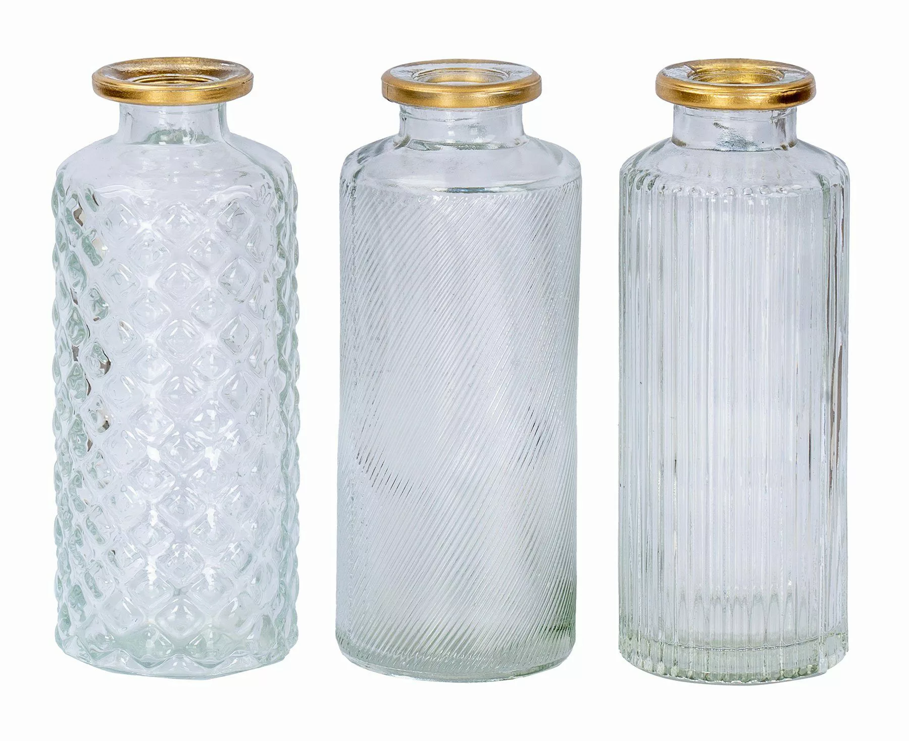 Levandeo® Dekovase, 3er Set Vase Weiß günstig online kaufen