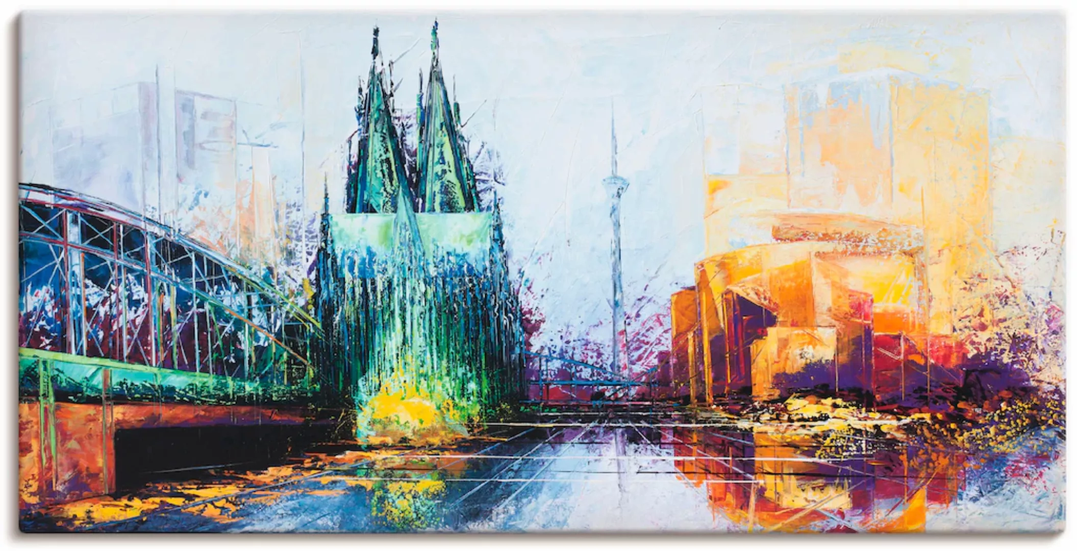 Artland Wandbild "Köln Skyline", Deutschland, (1 St.), als Leinwandbild, Po günstig online kaufen