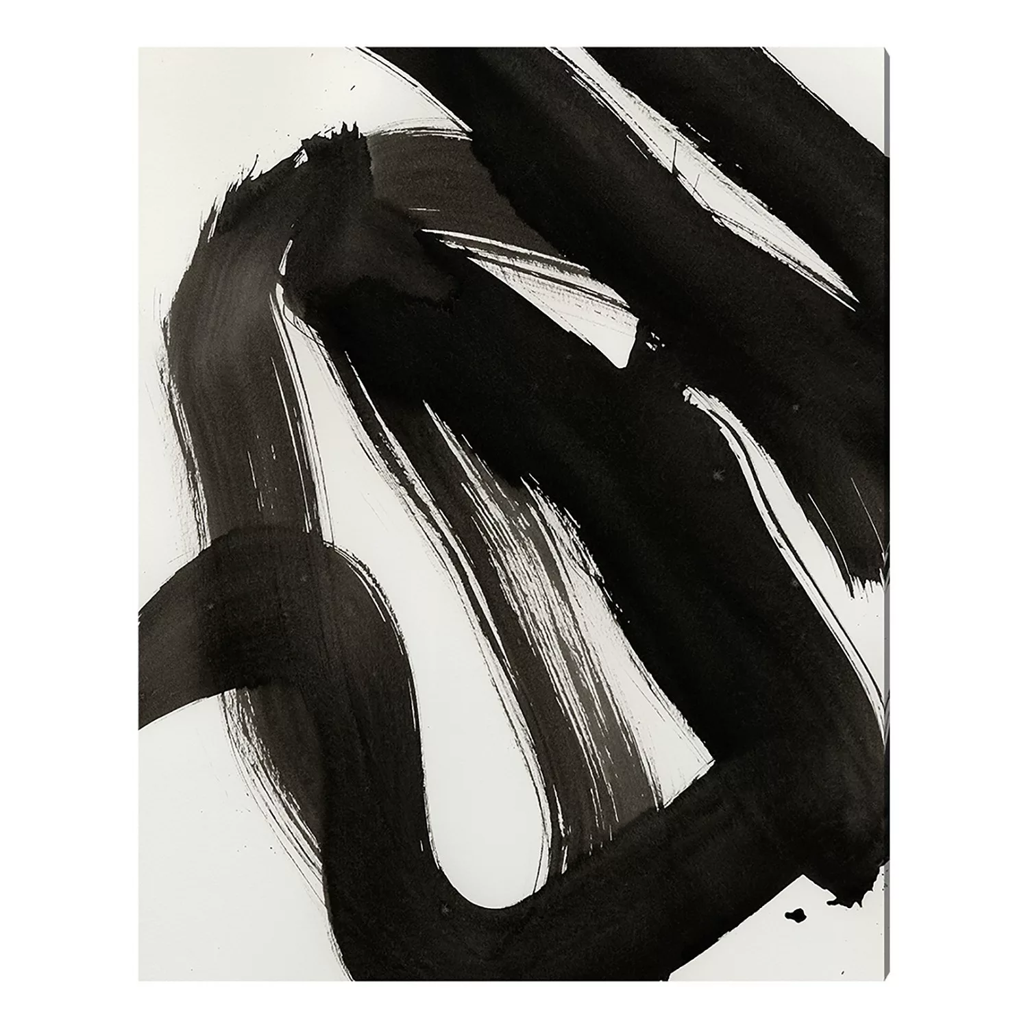 home24 Bild Abstract black ink brush stroke günstig online kaufen