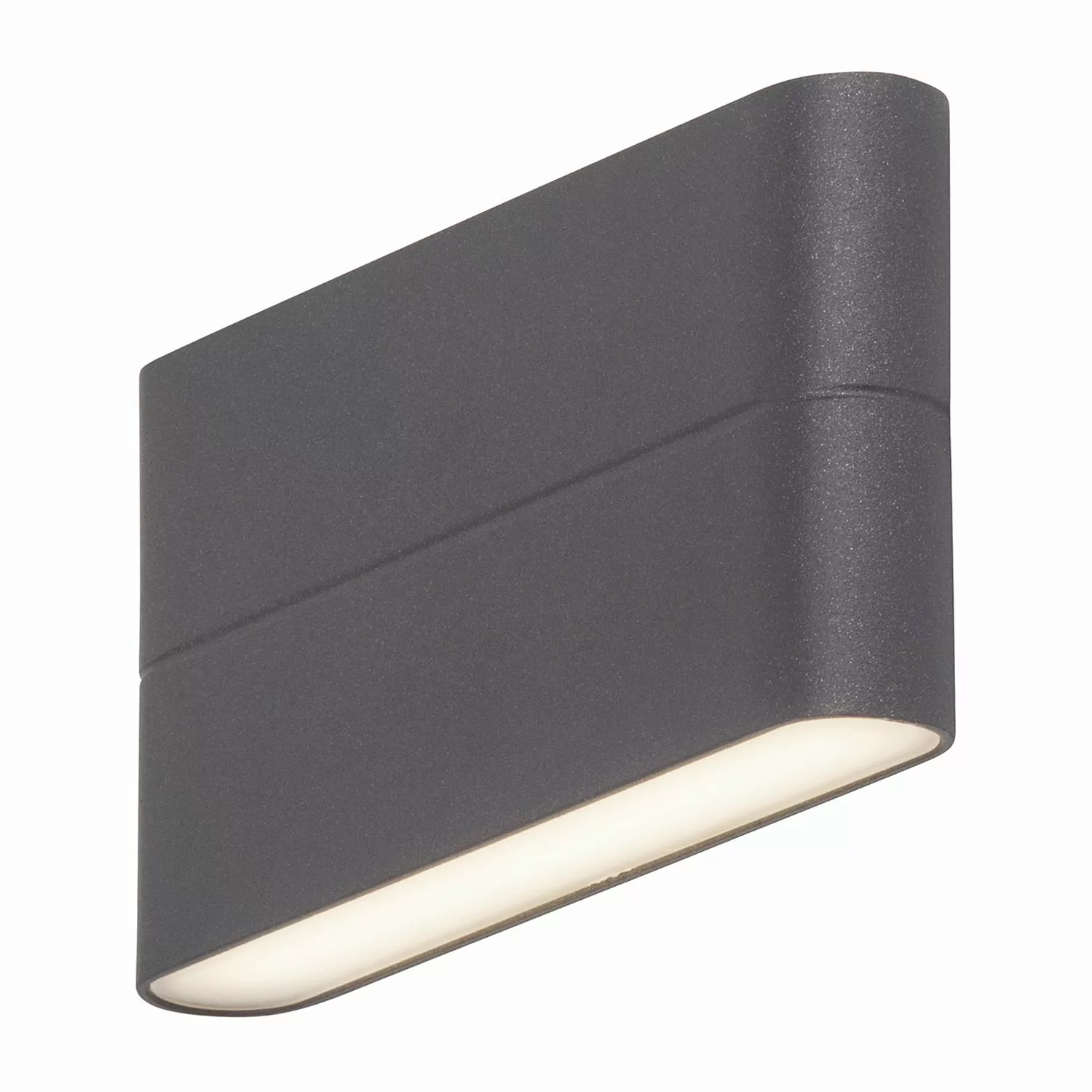 AEG TELESTO LED Wandleuchte 17,5 cm Aluminium / Kunststoff Anthrazit 2-Flam günstig online kaufen