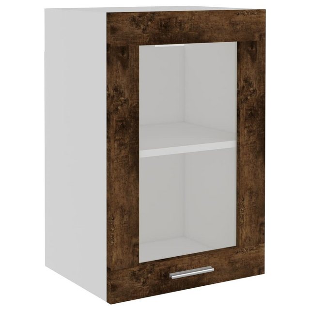 Vidaxl Hängeschrank Glas Räuchereiche 40x31x60 Cm Holzwerkstoff günstig online kaufen