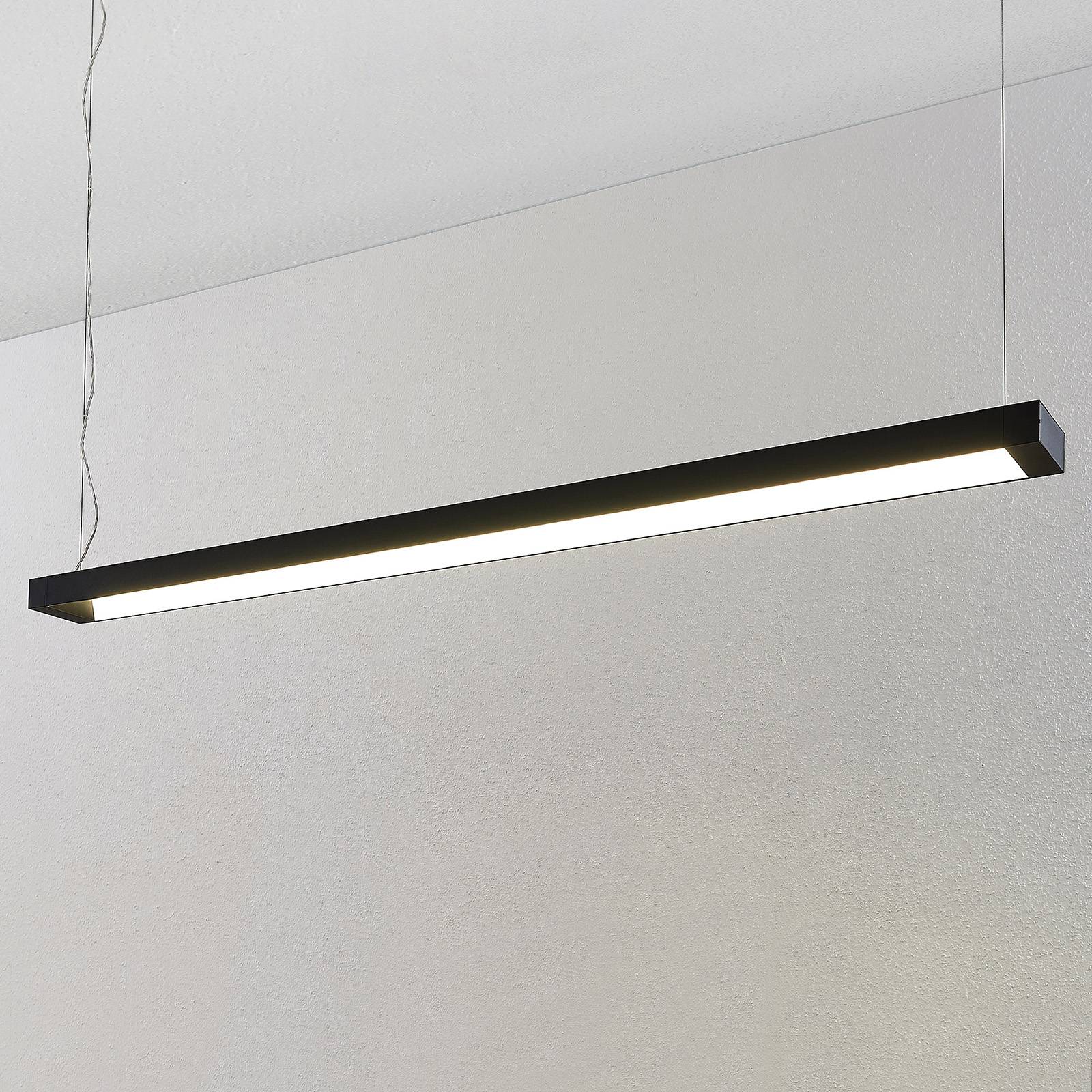 Arcchio Cuna LED-Pendellampe, schwarz, eckig 162cm günstig online kaufen