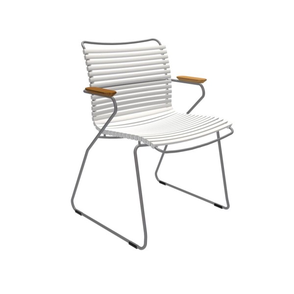 Outdoor Stuhl Click mit Armlehne weiß günstig online kaufen