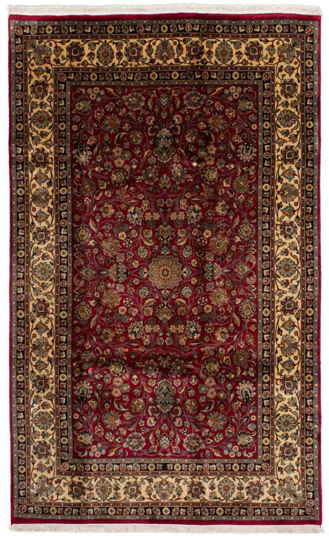 morgenland Wollteppich »Maschad Blumenmuster Rosso scuro 283 x 203 cm«, rec günstig online kaufen