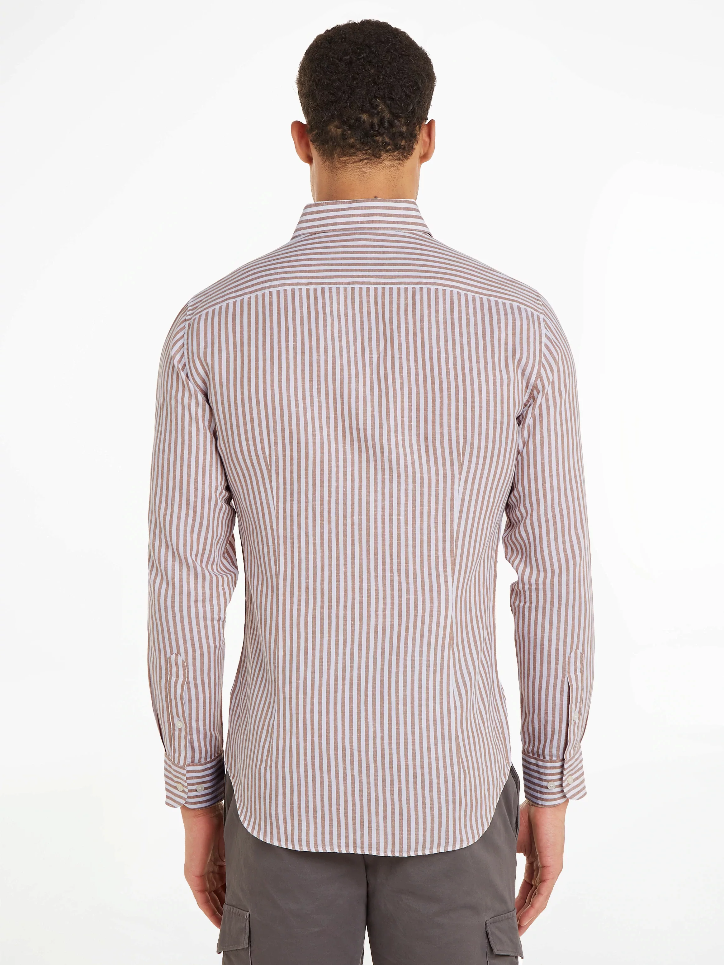 Tommy Hilfiger Langarmhemd "CL W-COTTON LINEN STRIPE SHIRT", modisch gestre günstig online kaufen