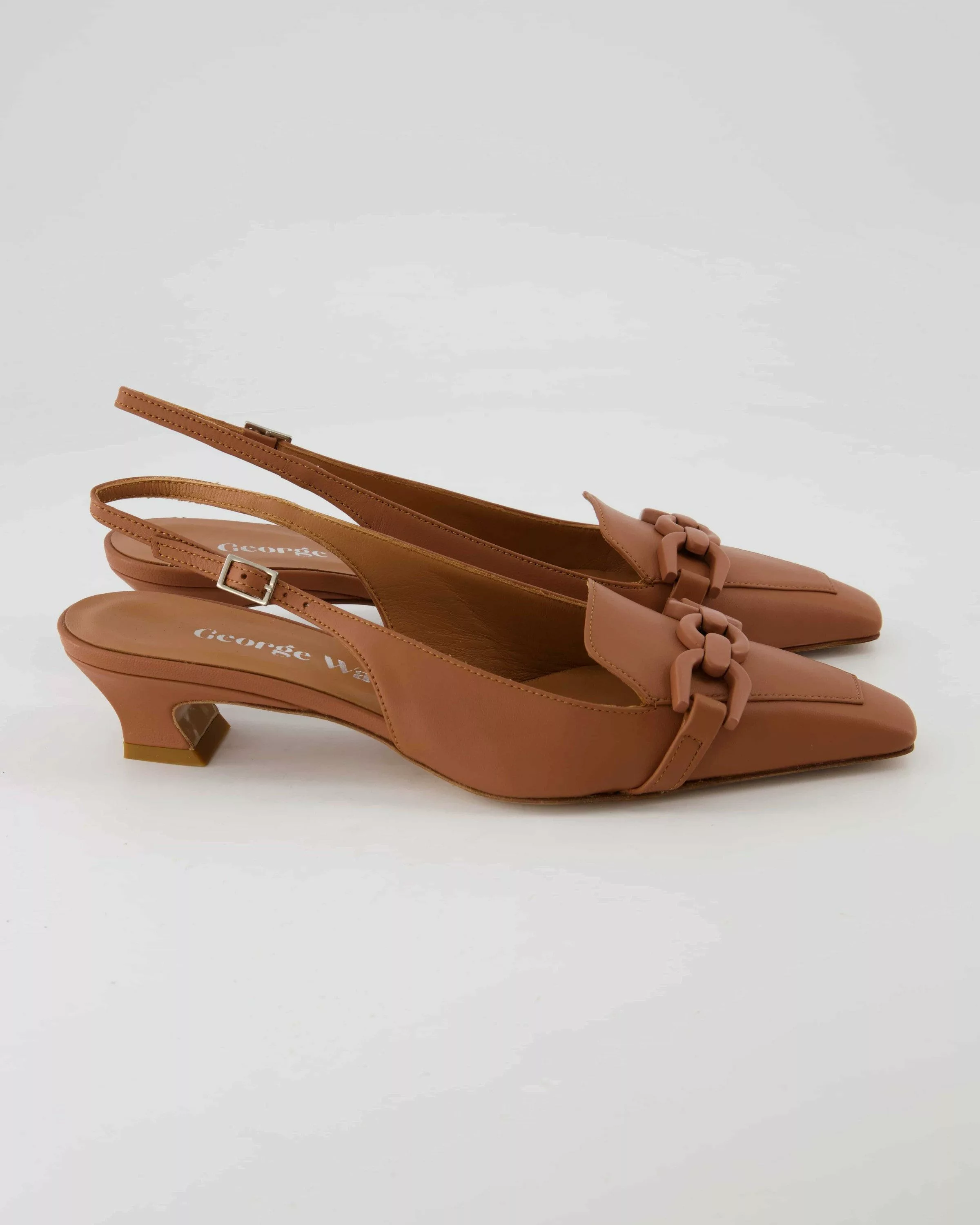 George Watts G9512 Slingpumps Obermaterial: Leder günstig online kaufen