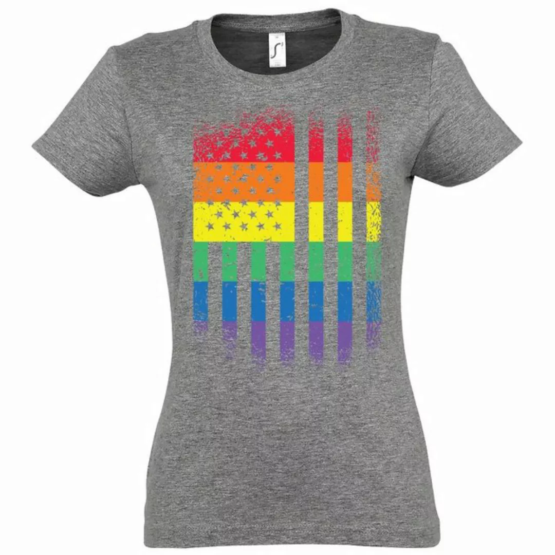Youth Designz T-Shirt Amerika Flagge Pride Damen T-Shirt mit modischem Prin günstig online kaufen