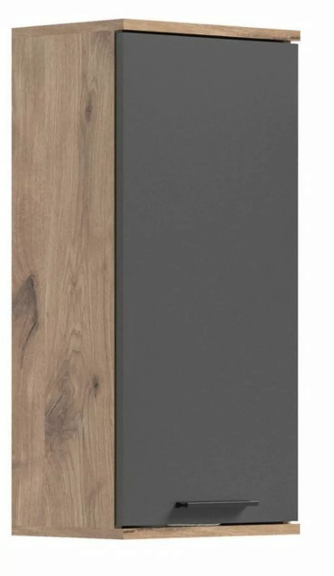 xonox.home Hängeschrank Mason (Badschrank grau und Nox Eiche, BxH 37 x 77 c günstig online kaufen