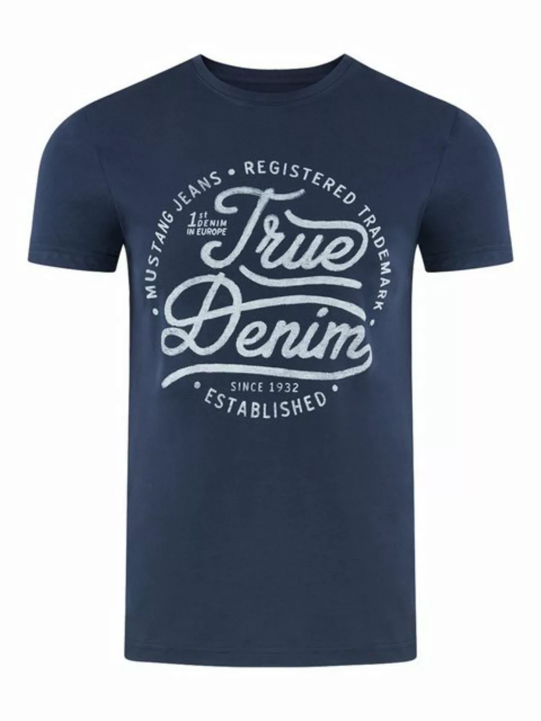 MUSTANG Tshirt Herren Regular Fit S bis 6XL günstig online kaufen