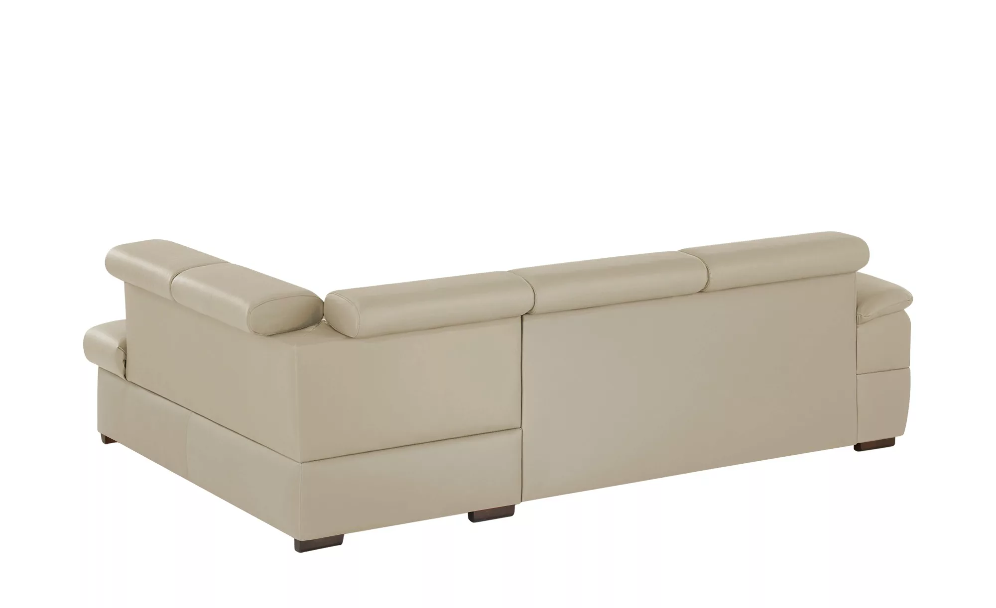 uno Ecksofa aus Echtleder Town ¦ grau ¦ Maße (cm): B: 264 H: 76 T: 210.0 Po günstig online kaufen