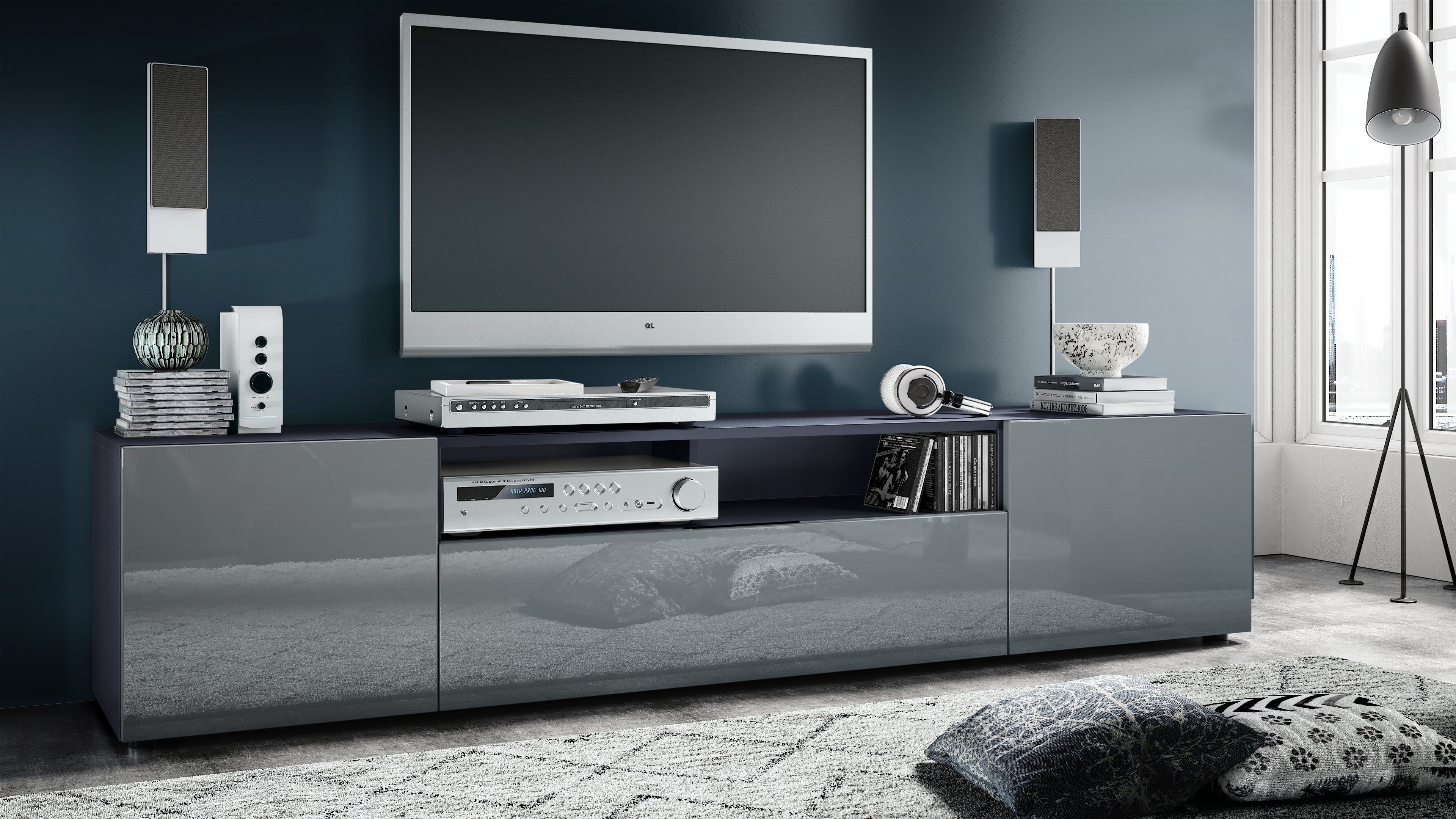 Vladon Lowboard Mogan (TV-Kommode, mit 2 günstig online kaufen