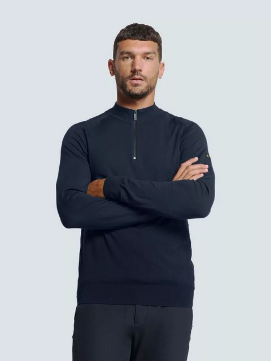 NO EXCESS Rundhalspullover No Excess Half Zip Pullover günstig online kaufen