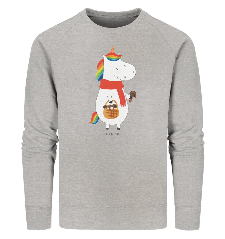 Mr. & Mrs. Panda Longpullover Größe XXL Einhorn Pilz - Heather Grey - Gesch günstig online kaufen