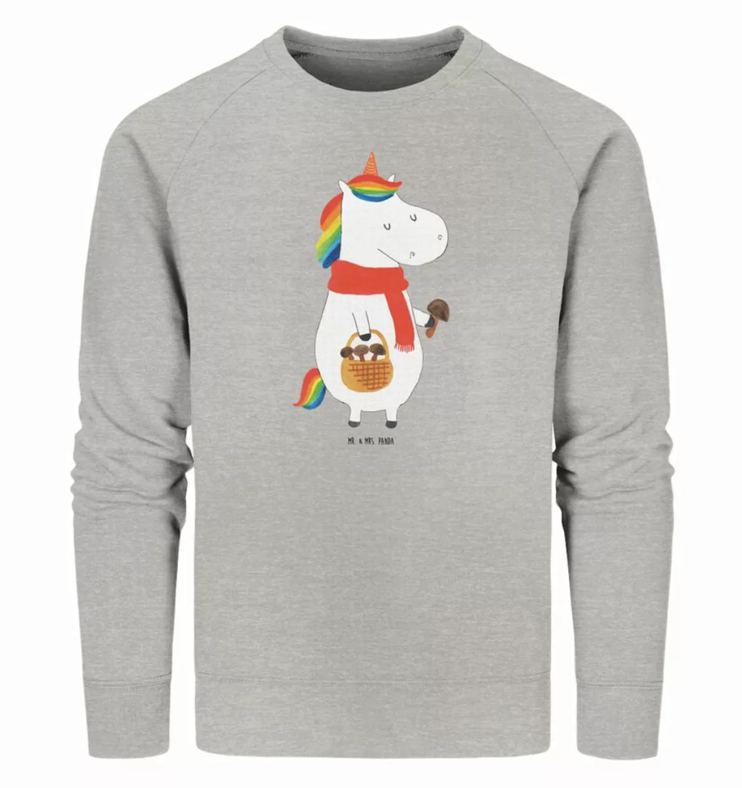 Mr. & Mrs. Panda Longpullover Größe L Einhorn Pilz - Heather Grey - Geschen günstig online kaufen