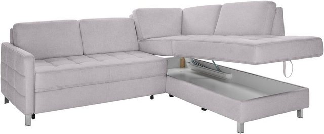 sit&more Ecksofa "Pablo L-Form", wahlweise mit Bettfunktion und Bettkasten günstig online kaufen