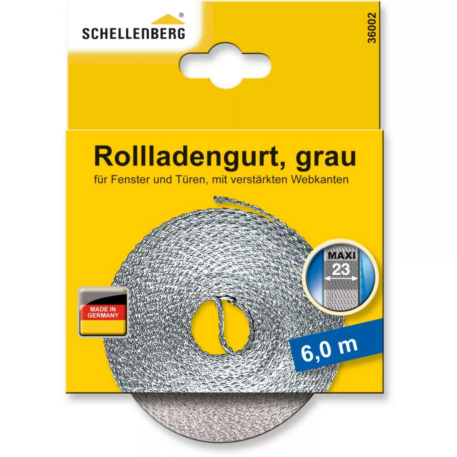 Schellenberg Rollladengurt Maxi 23 mm 6 m Grau günstig online kaufen