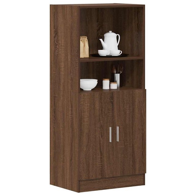 vidaXL Unterschrank Küchenschrank Braun Eichen-Optik 57x41,5x131,5 cm Holzw günstig online kaufen