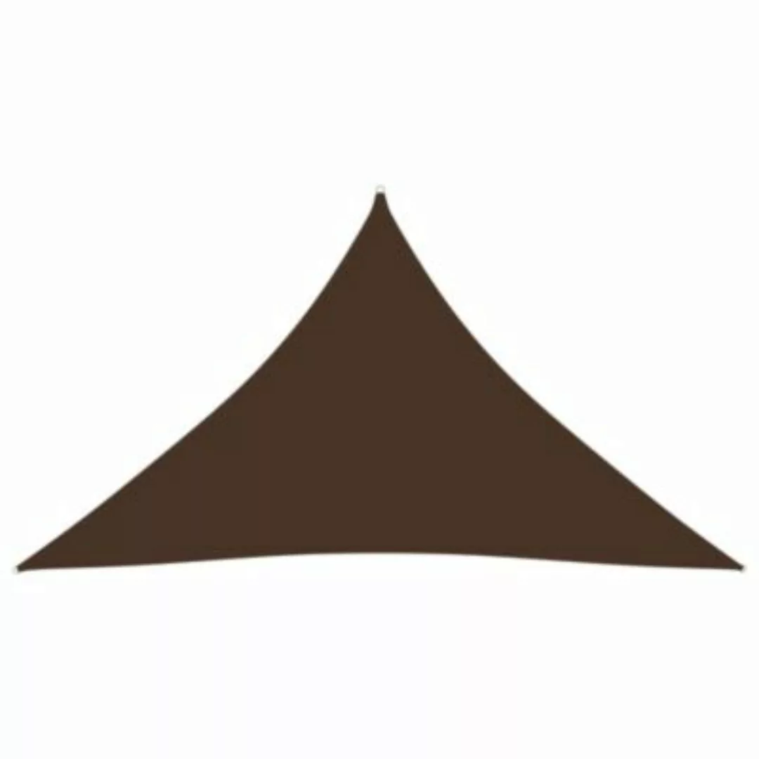 Sonnensegel Oxford-gewebe Dreieckig 5x5x6 M Braun günstig online kaufen