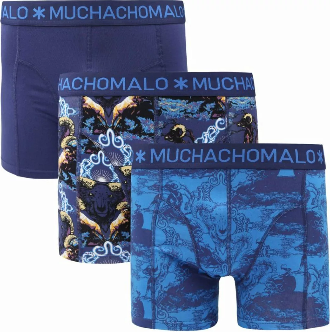 Muchachomalo Shorts 3er-Pack Goat Blau - Größe S günstig online kaufen