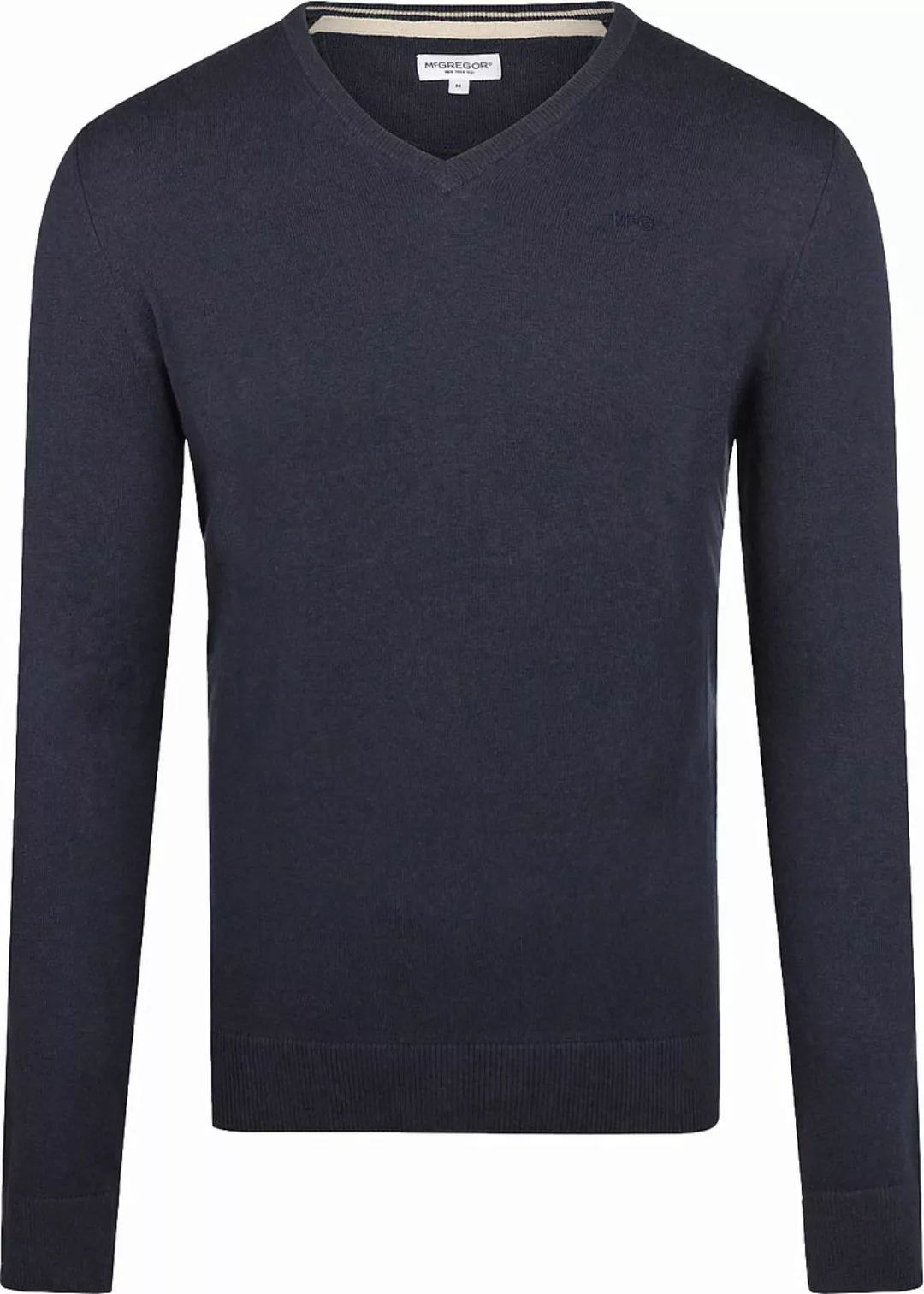 McGregor Pullover Merinowolle V-Ausschnitt Navy - Größe XXL günstig online kaufen