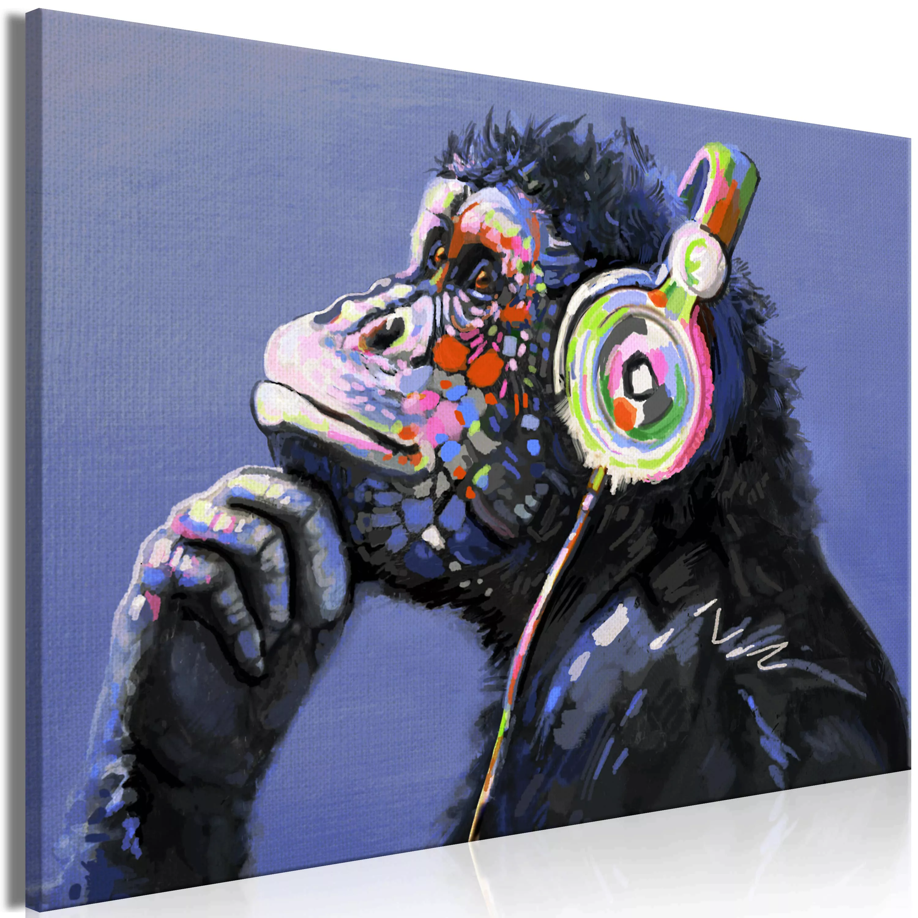 Wandbild - Musical Monkey (1 Part) Wide günstig online kaufen