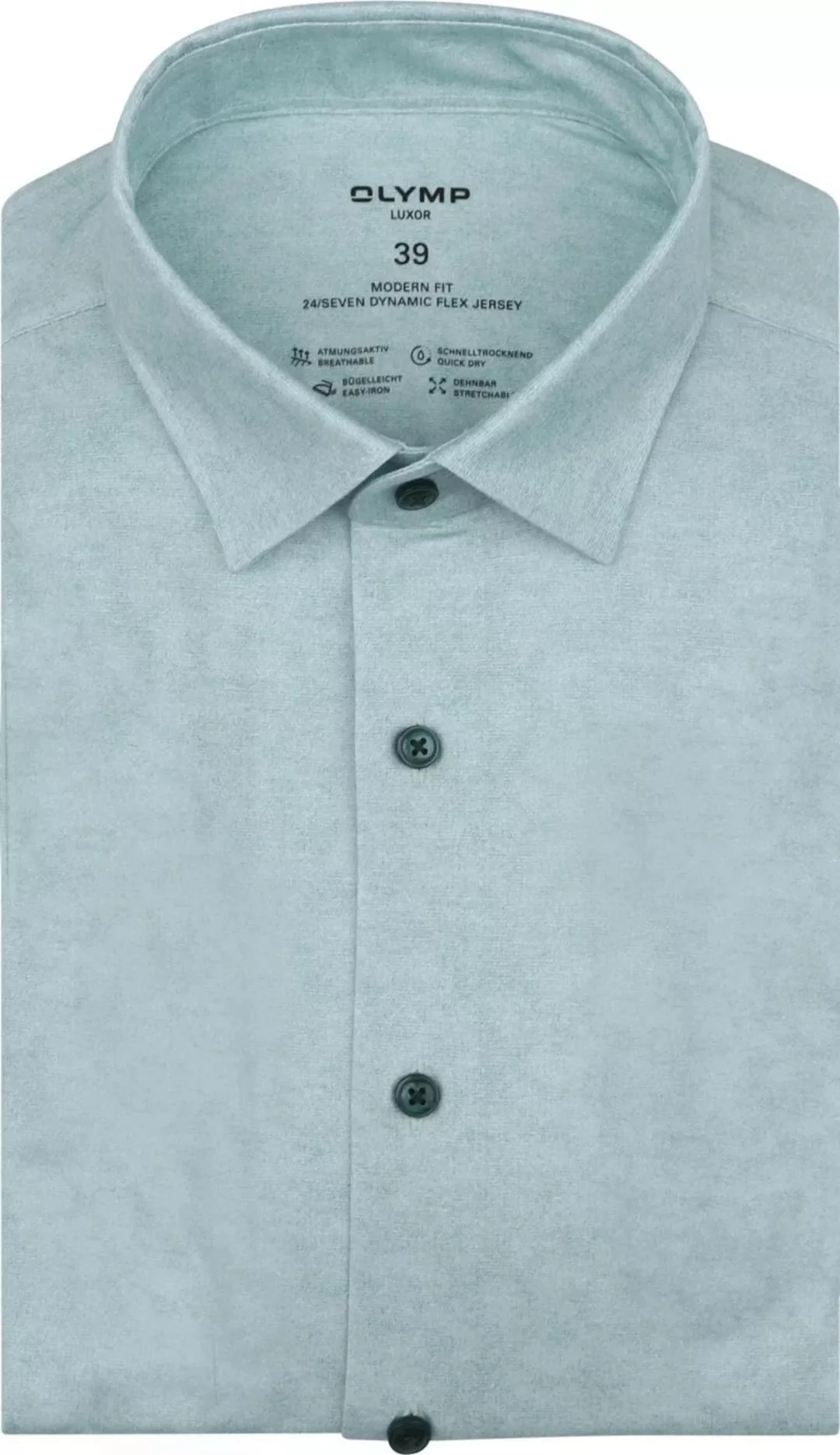 OLYMP Luxor Hemd Stretch Hellgrün - Größe 39 günstig online kaufen
