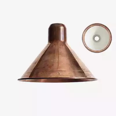 DCW Lampe Gras Lampenschirm classic konisch, Kupfer roh/weiß , Lagerverkauf günstig online kaufen