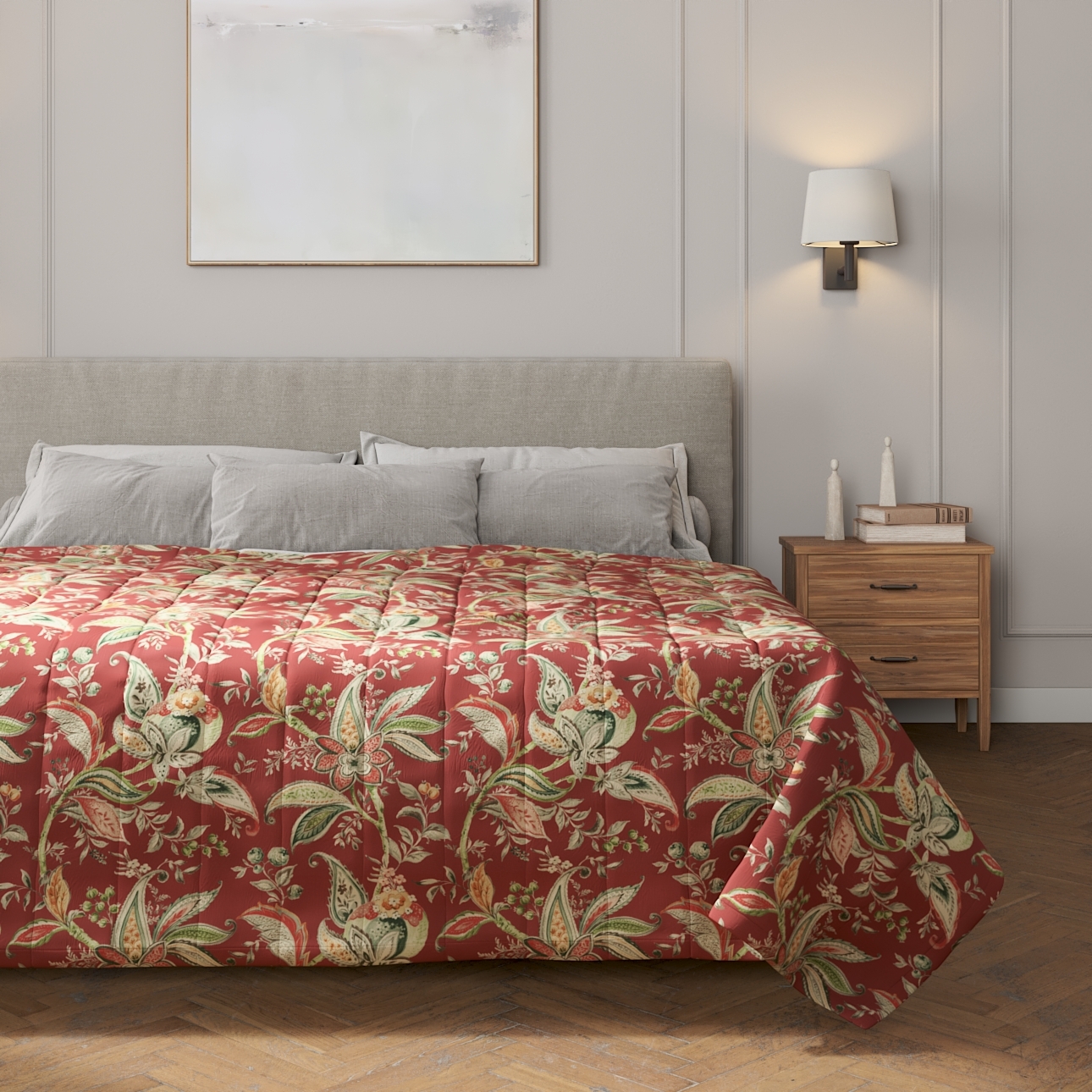 Tagesdecke mit Streifen-Steppung, rot, Gardenia (142-12) günstig online kaufen