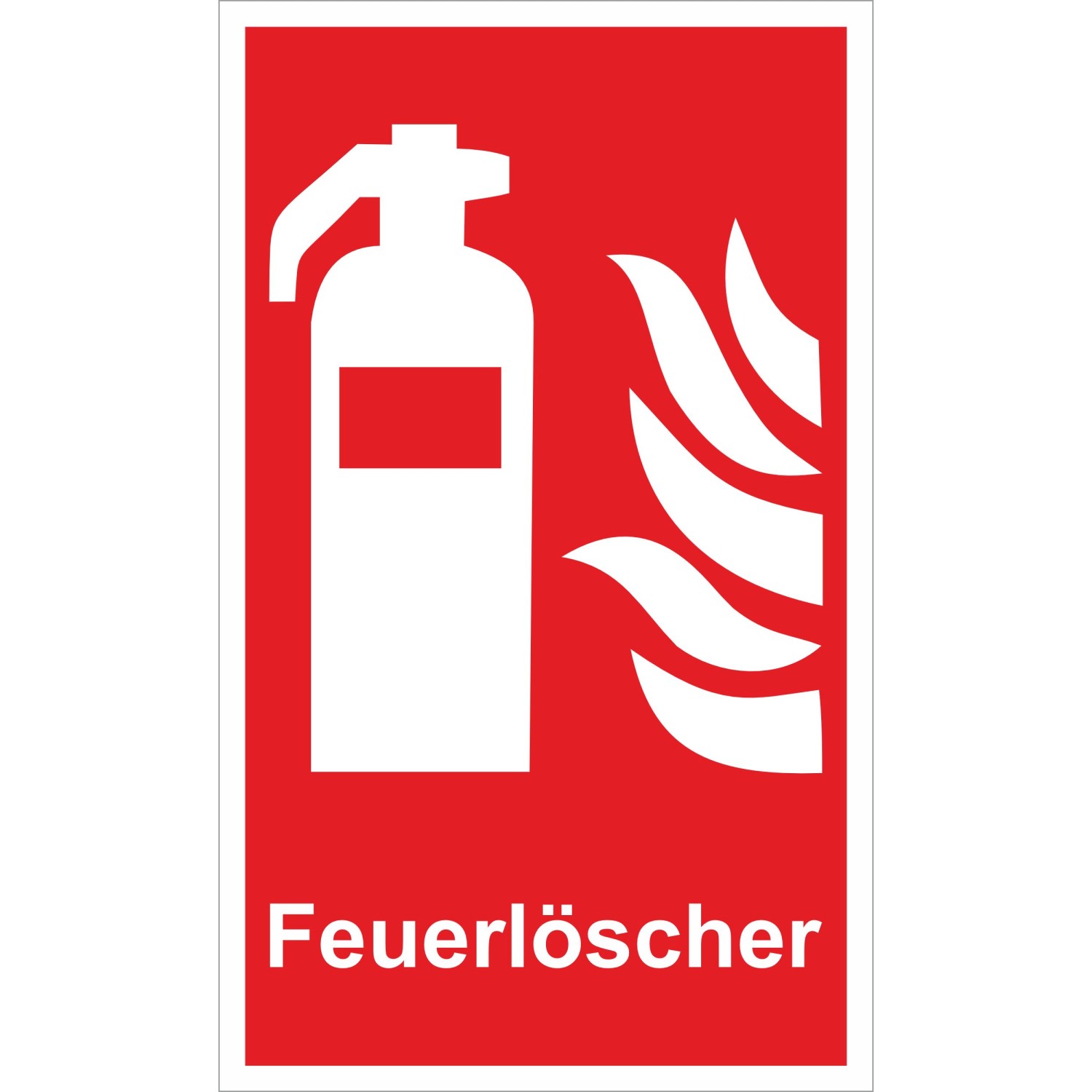 Warn- und Hinweissschild Feuerlöscher 25 cm x 15 cm PST günstig online kaufen