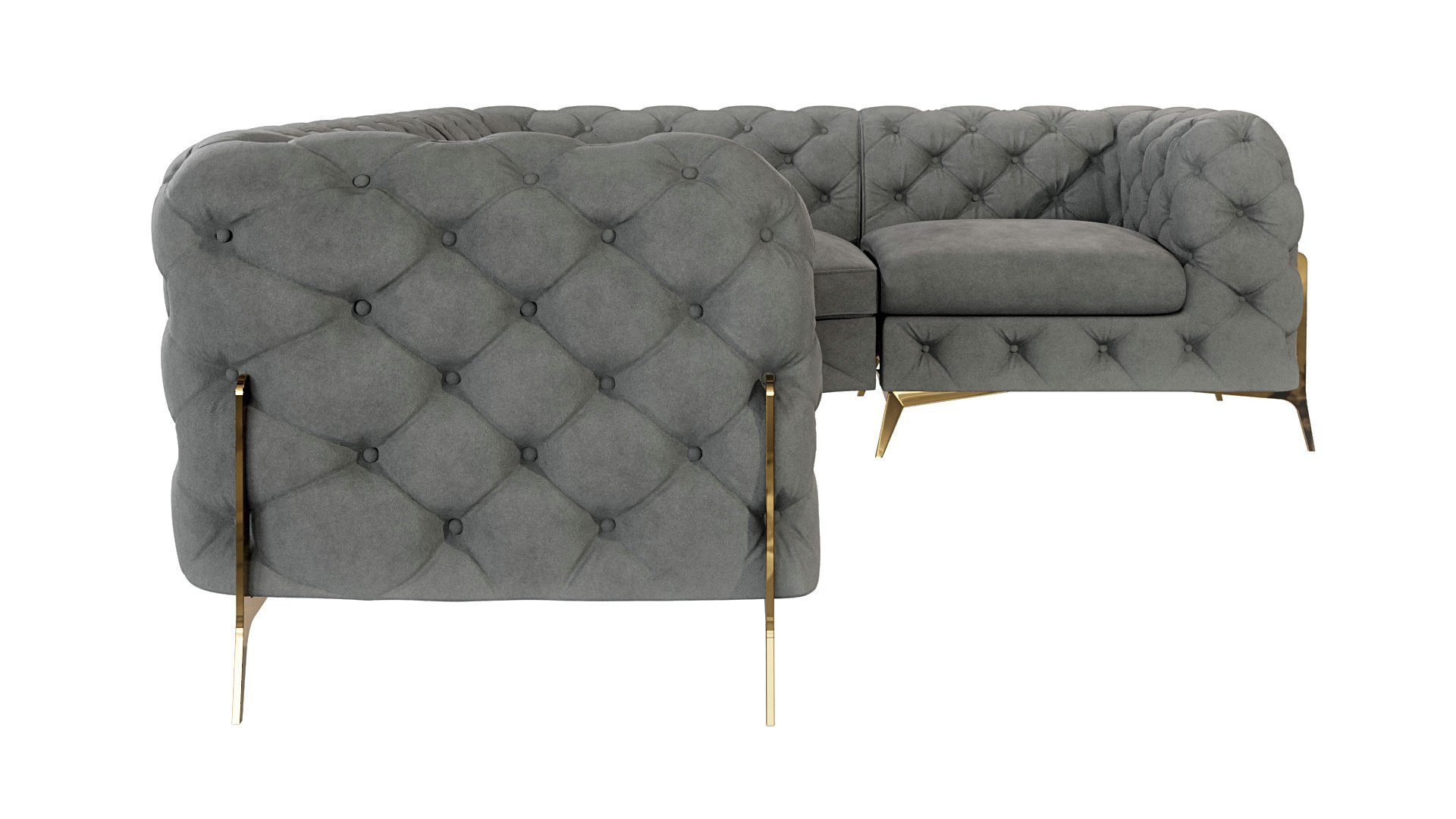 S-Style Möbel Ecksofa Ashley, Chesterfield mit günstig online kaufen
