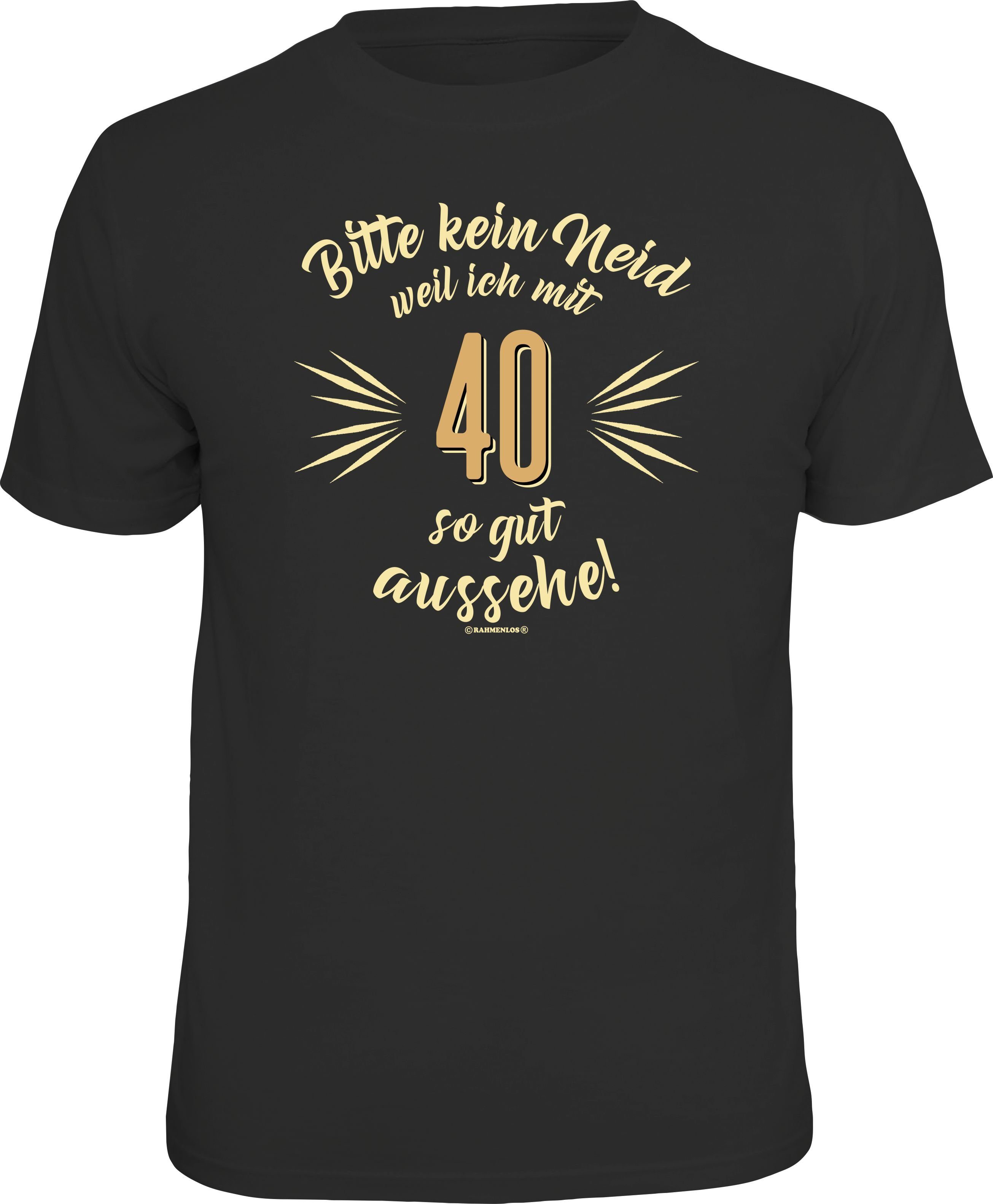 RAHMENLOS® T-Shirt als Geschenk zum 40. günstig online kaufen
