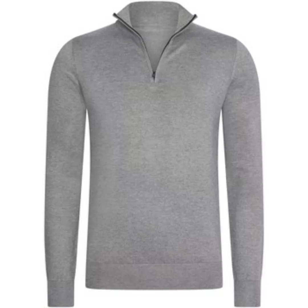 Mario Russo  Sweatshirt Half Zip Trui Grijs günstig online kaufen