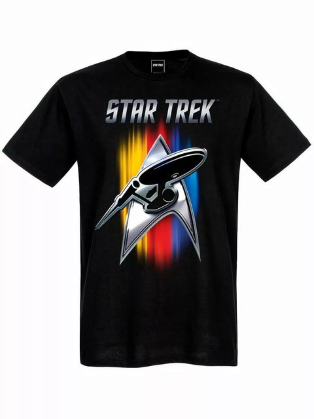 Star Trek Shining Badge Herren T-Shirt schwarz günstig online kaufen