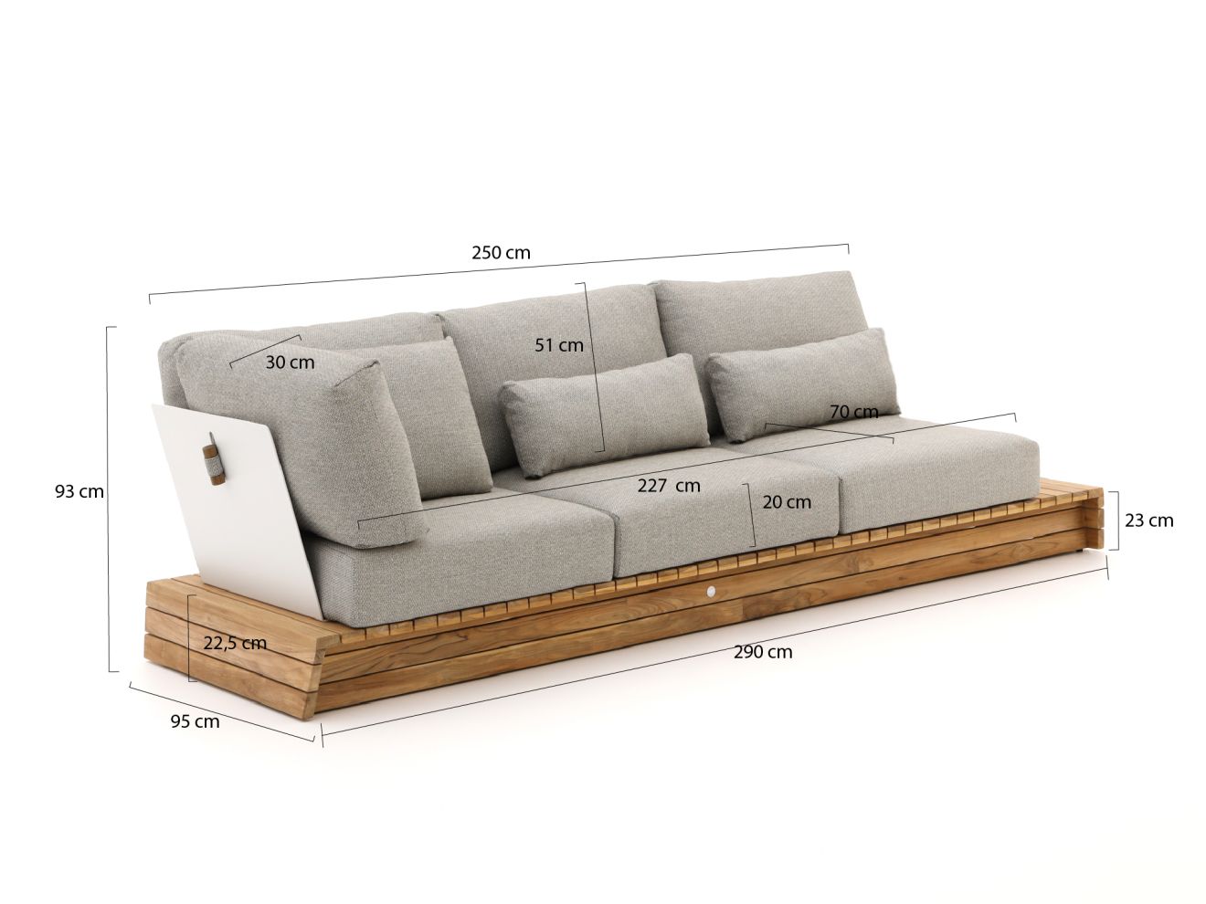 SUNS Tovara Gartensofa 290 cm inkl. Eckelement günstig online kaufen