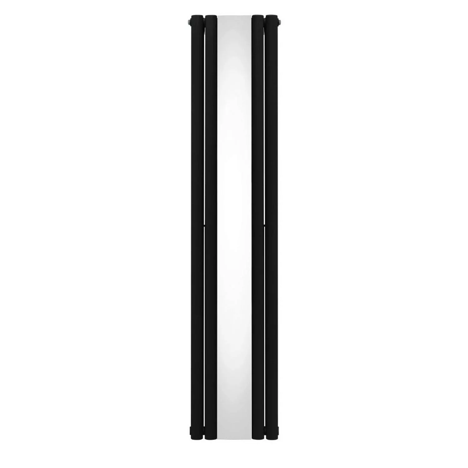 Monstershop Oval Röhrenheizkörper mit Spiegel 1800mm x 380mm Schwarz günstig online kaufen