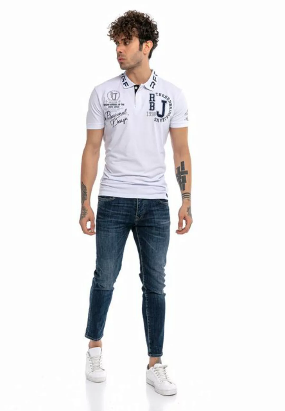 RedBridge Poloshirt Orlando im Slim Fit mit Stickerei günstig online kaufen