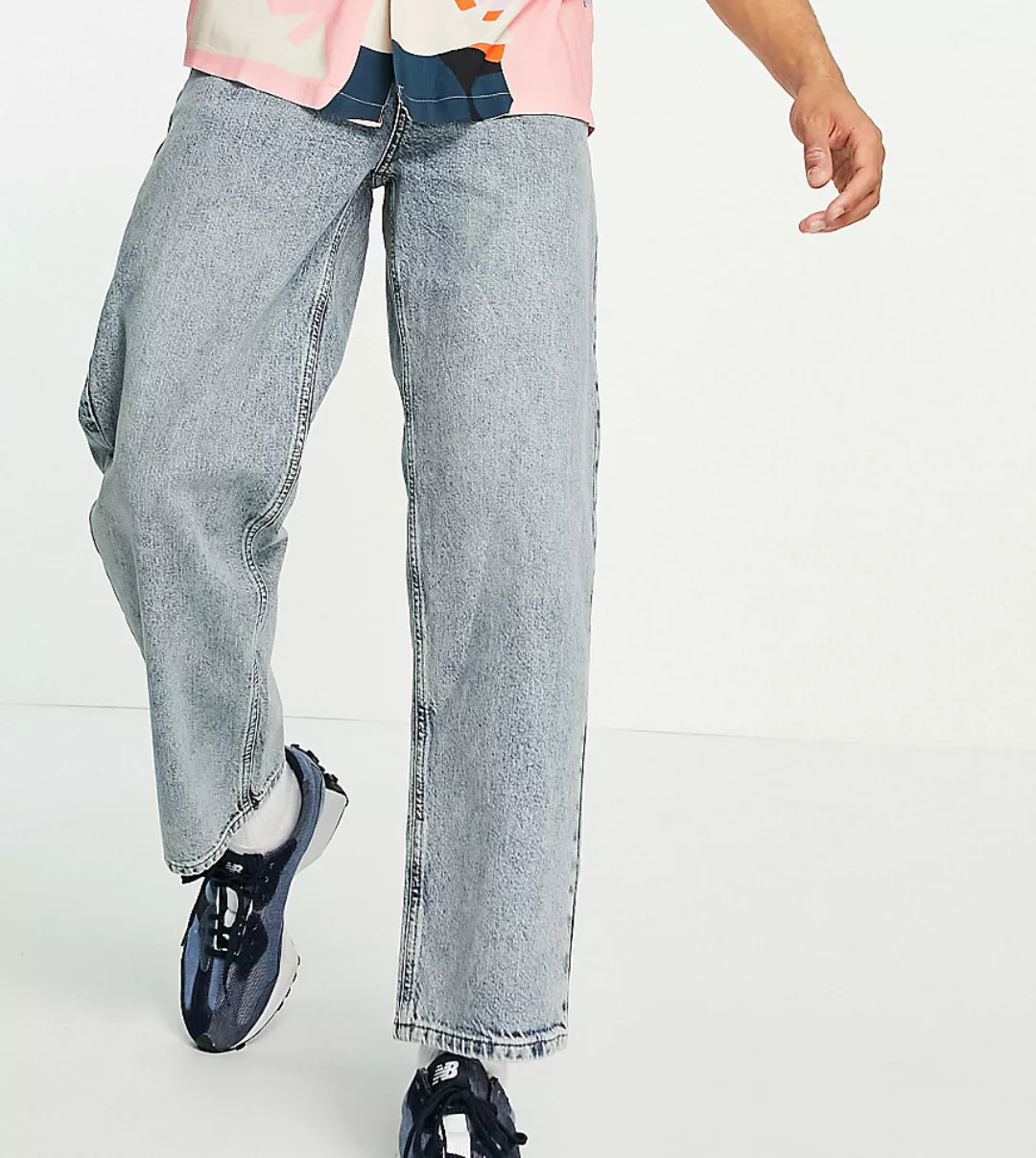 COLLUSION – x014 – Baggy-Jeans im Stil der 90er in blauer Vintage-Waschung günstig online kaufen