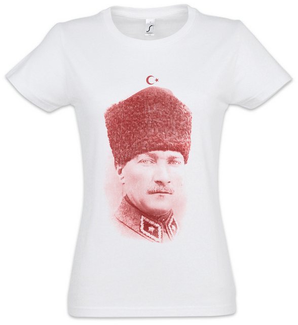 Urban Backwoods Print-Shirt AtaTürk Portrait Damen T-Shirt Mustafa Kemal At günstig online kaufen