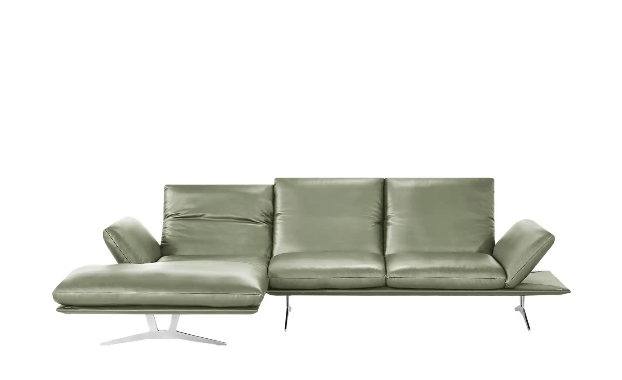 KOINOR Ecksofa Echtleder Francis ¦ grün ¦ Maße (cm): B: 314 H: 93 T: 159 Po günstig online kaufen