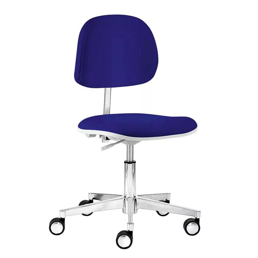 Schreibtischstuhl in Blau Webstoff Made in Germany günstig online kaufen