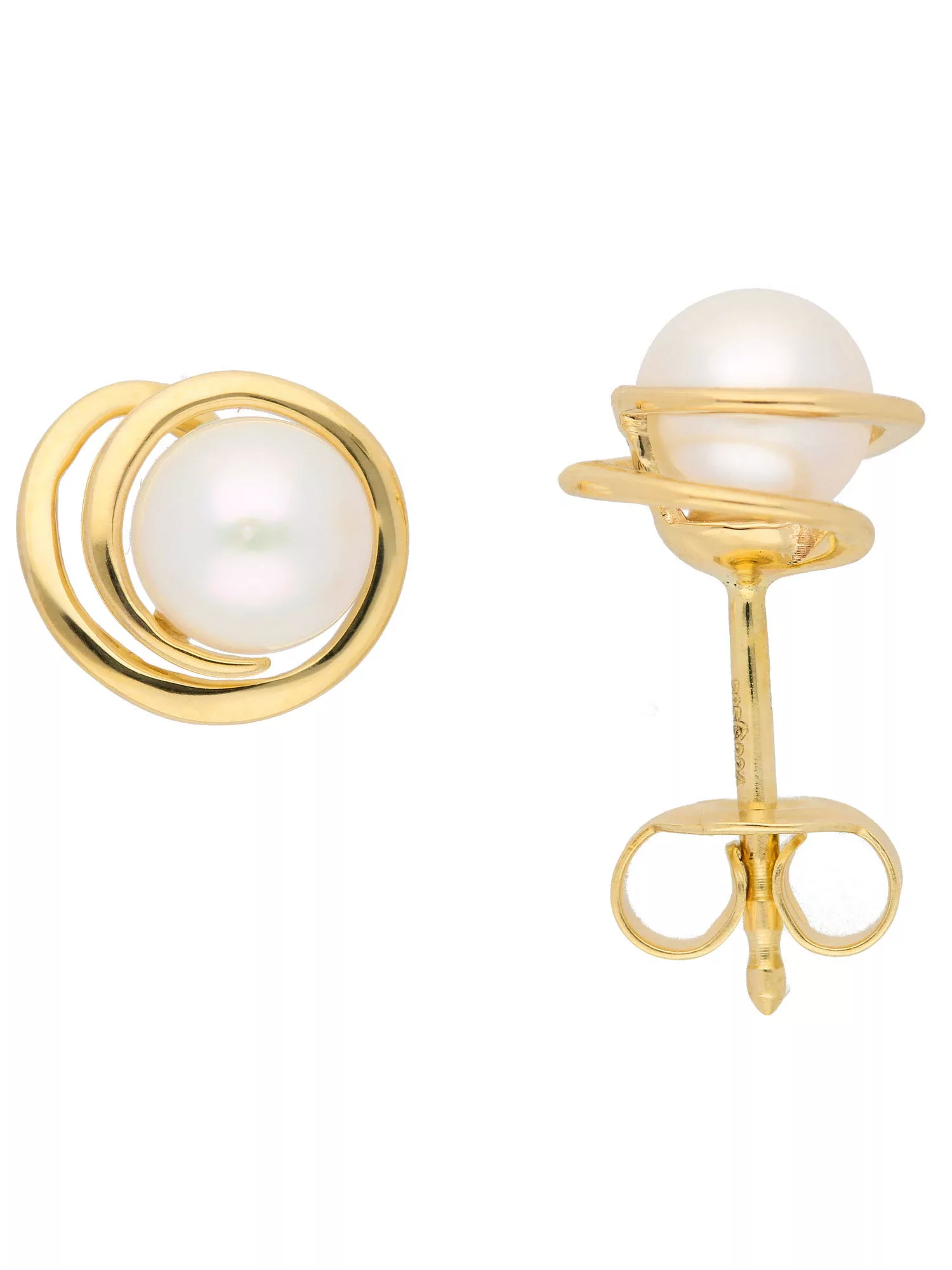Adelia´s Paar Ohrhänger "333 Gold Ohrringe Ohrstecker", mit Süßwasser Zucht günstig online kaufen