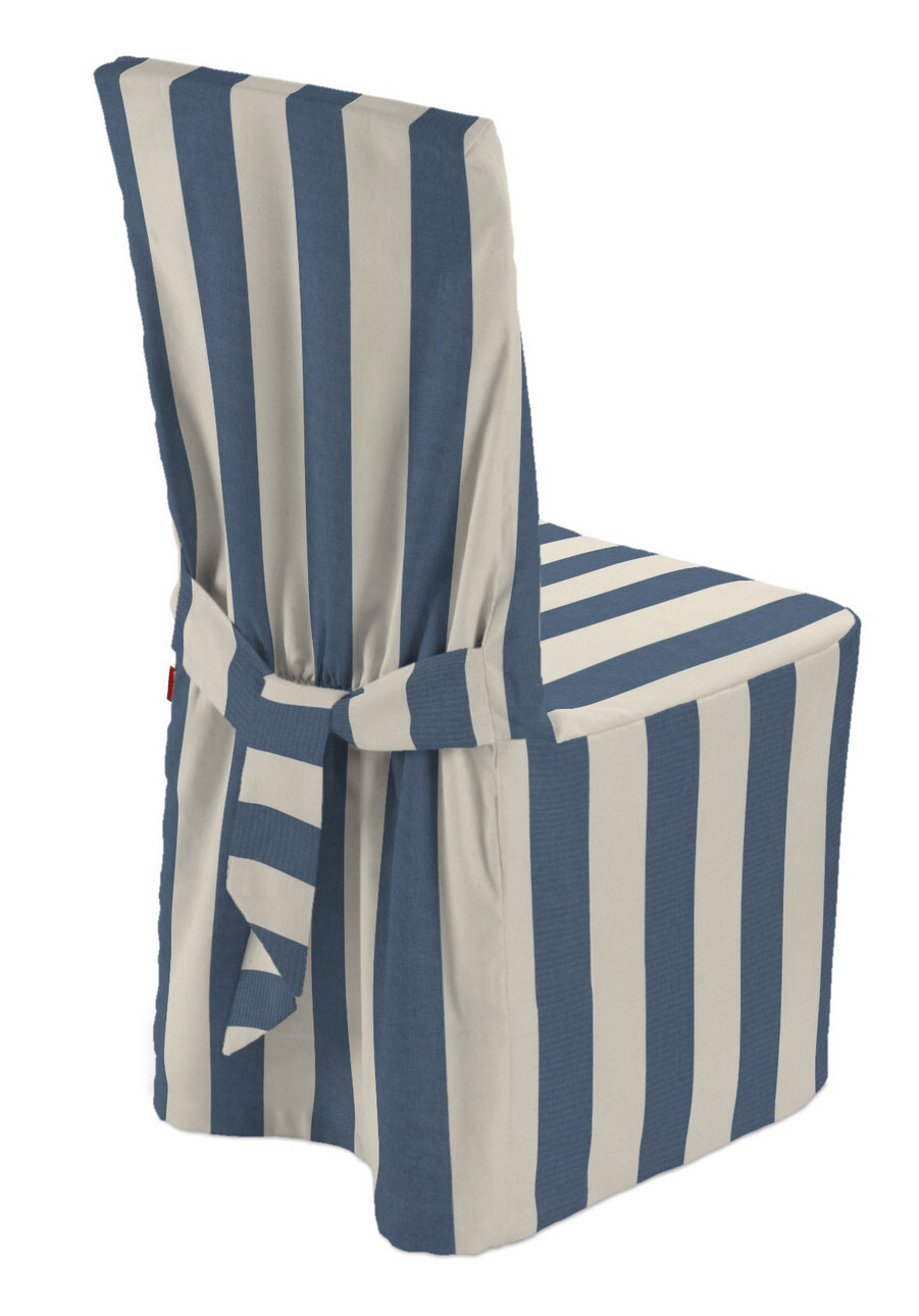 Stuhlhusse, blau-weiß, 45 x 94 cm, Quadro (143-90) günstig online kaufen
