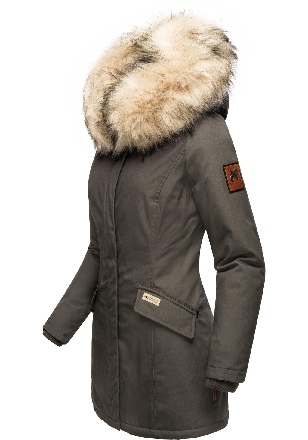 Navahoo Wintermantel "Cristal", stylischer Damen Winterparka mit Kunstfell- günstig online kaufen