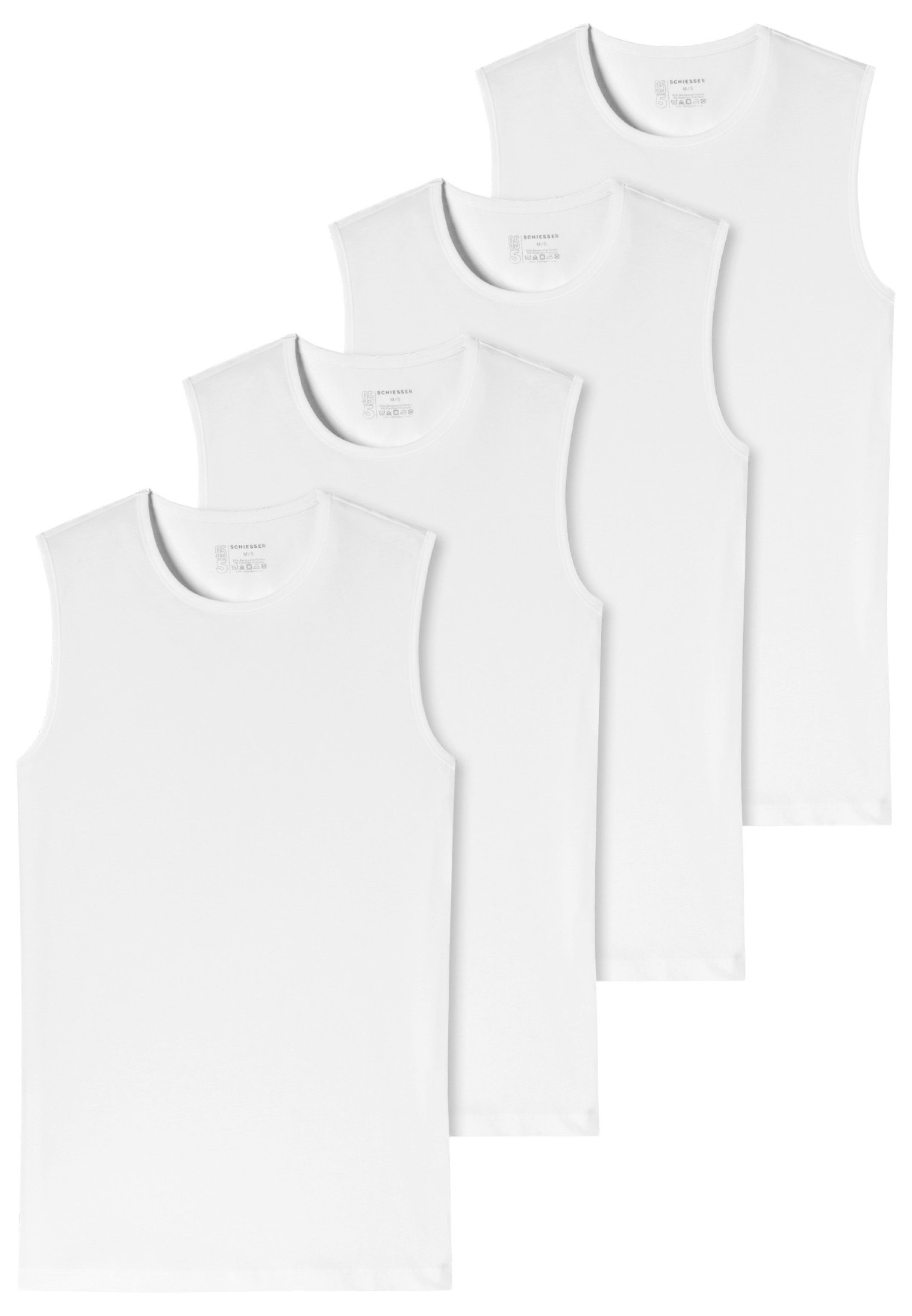 Schiesser Unterhemd 4er-Pack - 95/5 - günstig online kaufen