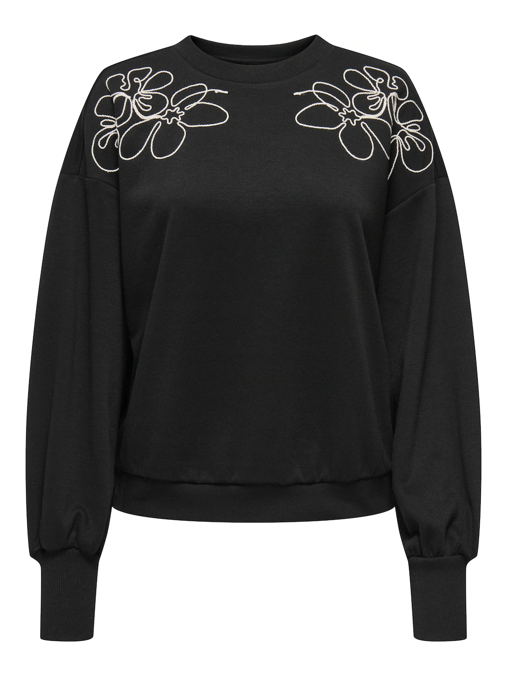 ONLY Sweatshirt "ONLBROOKE L/S O-NECK DETAIL SWT NOOS" günstig online kaufen