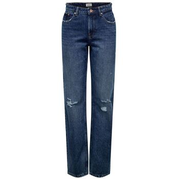 Only  Slim Fit Jeans 15255956 ONLDAD L.34-DARK BLUE DENIM günstig online kaufen