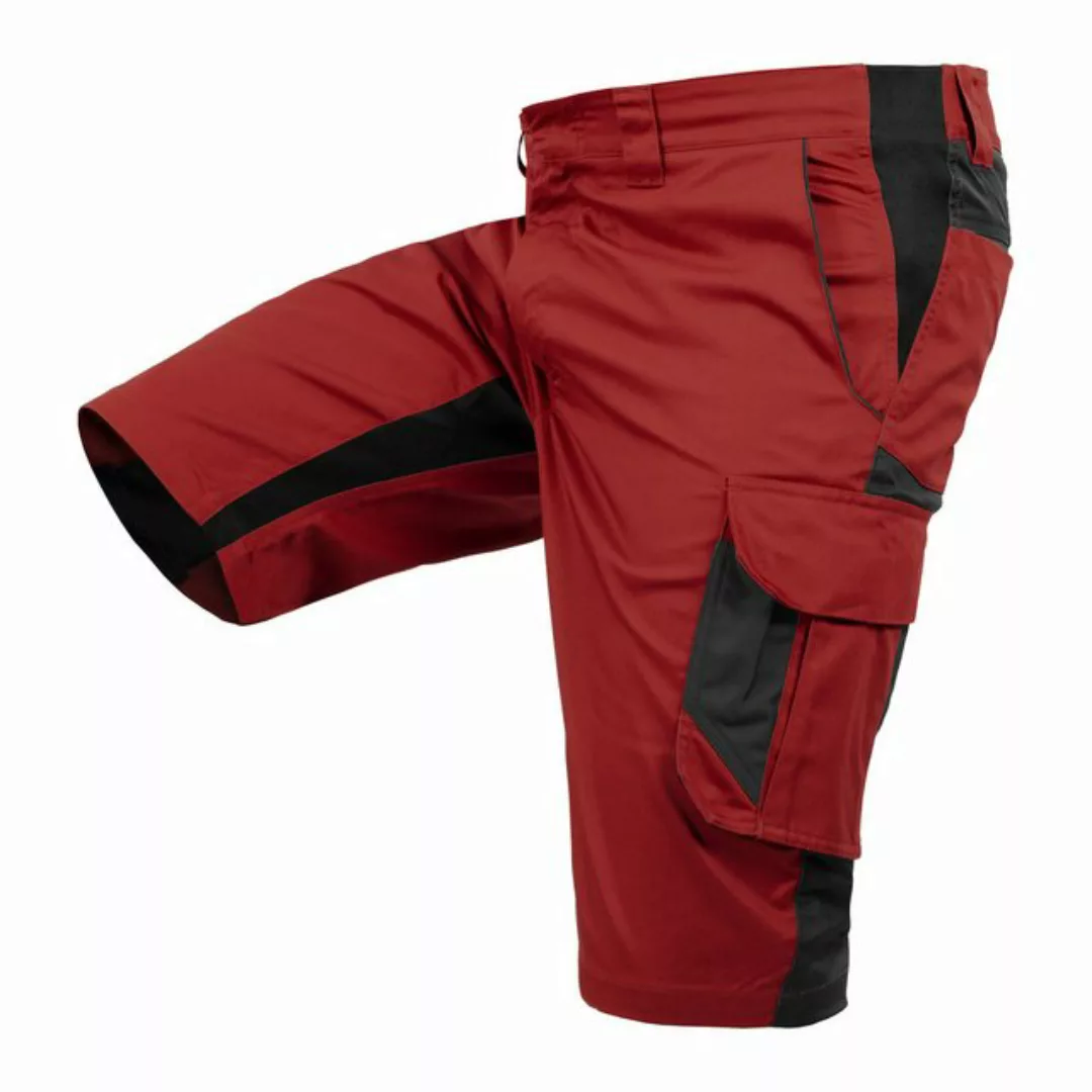 Qualitex Workwear Arbeitsshorts Shorts "iND" red dahlia/phantom, Gr. 46 günstig online kaufen