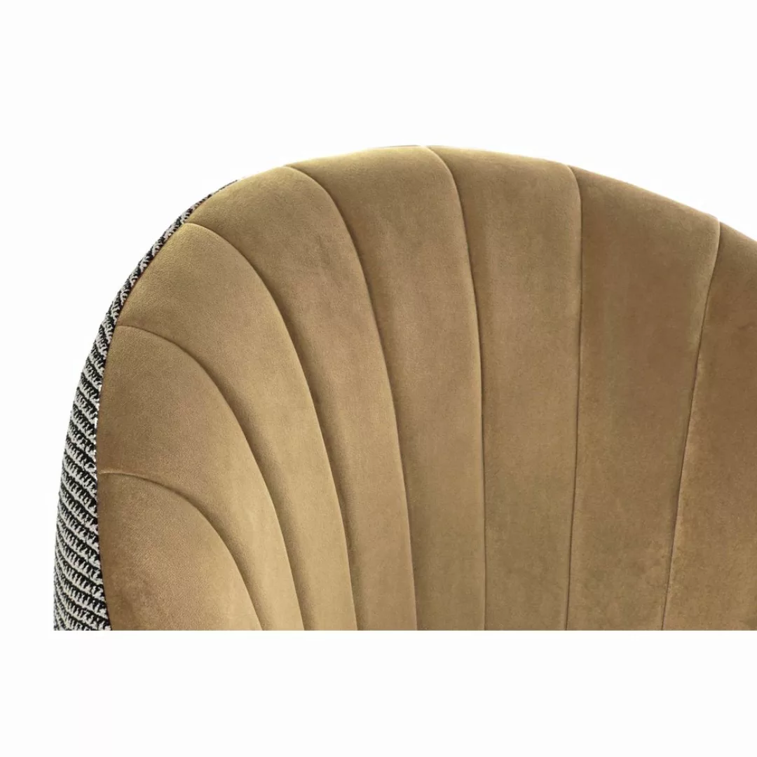 Sessel Dkd Home Decor Schwarz Braun Polyester Senf (69 X 66 X 85 Cm) günstig online kaufen