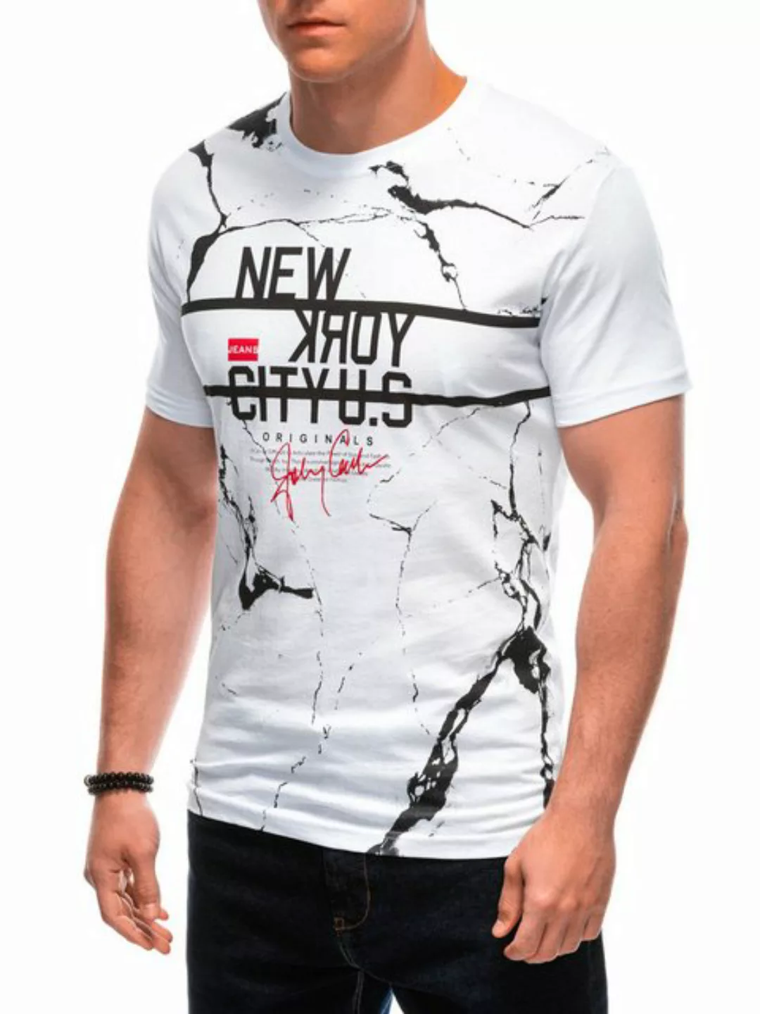 Edoti Print-Shirt Printed Herren T-Shirt günstig online kaufen