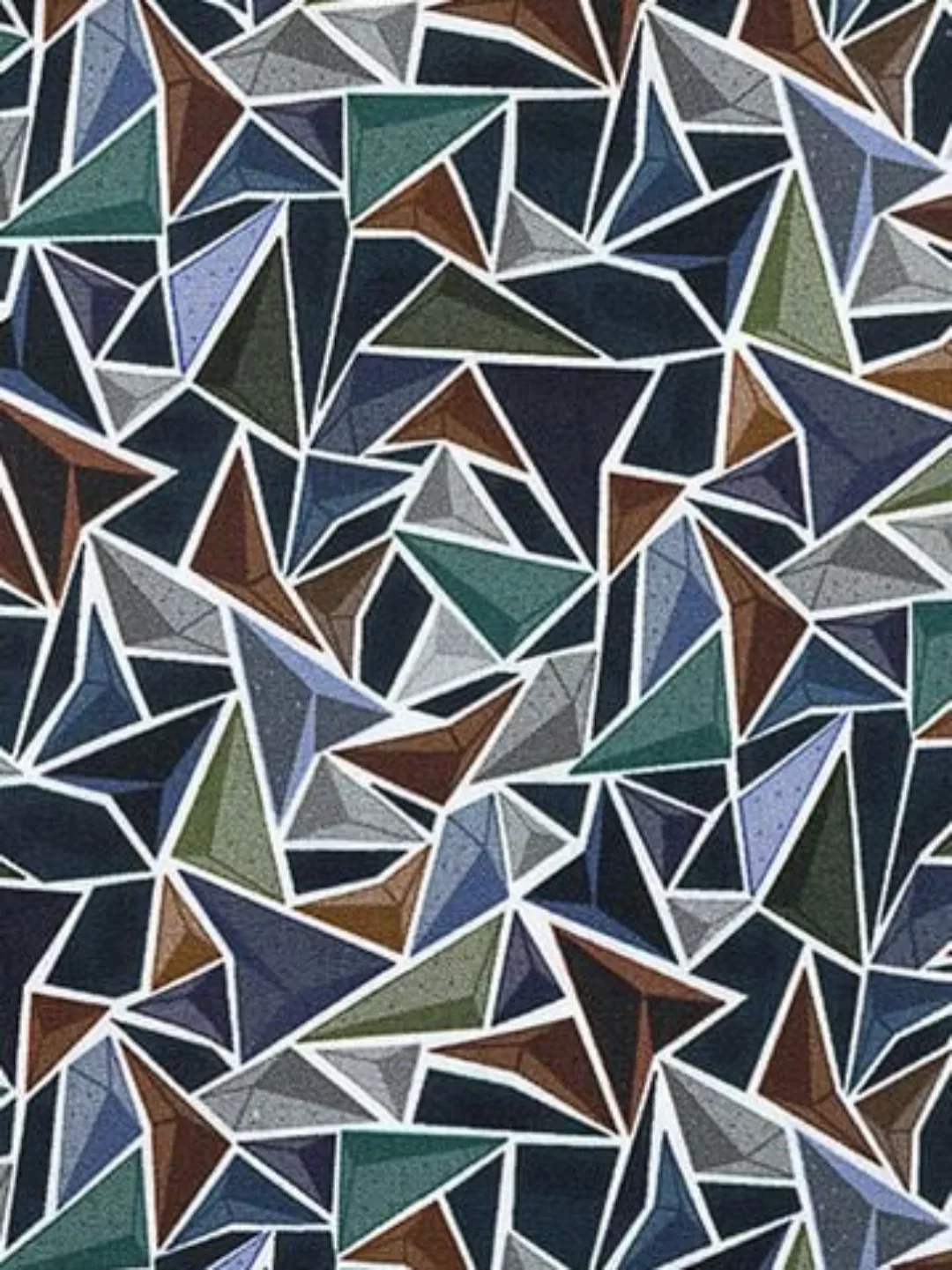 R2 Hemd Poplin Triangle Impression Grün - Größe 39 günstig online kaufen